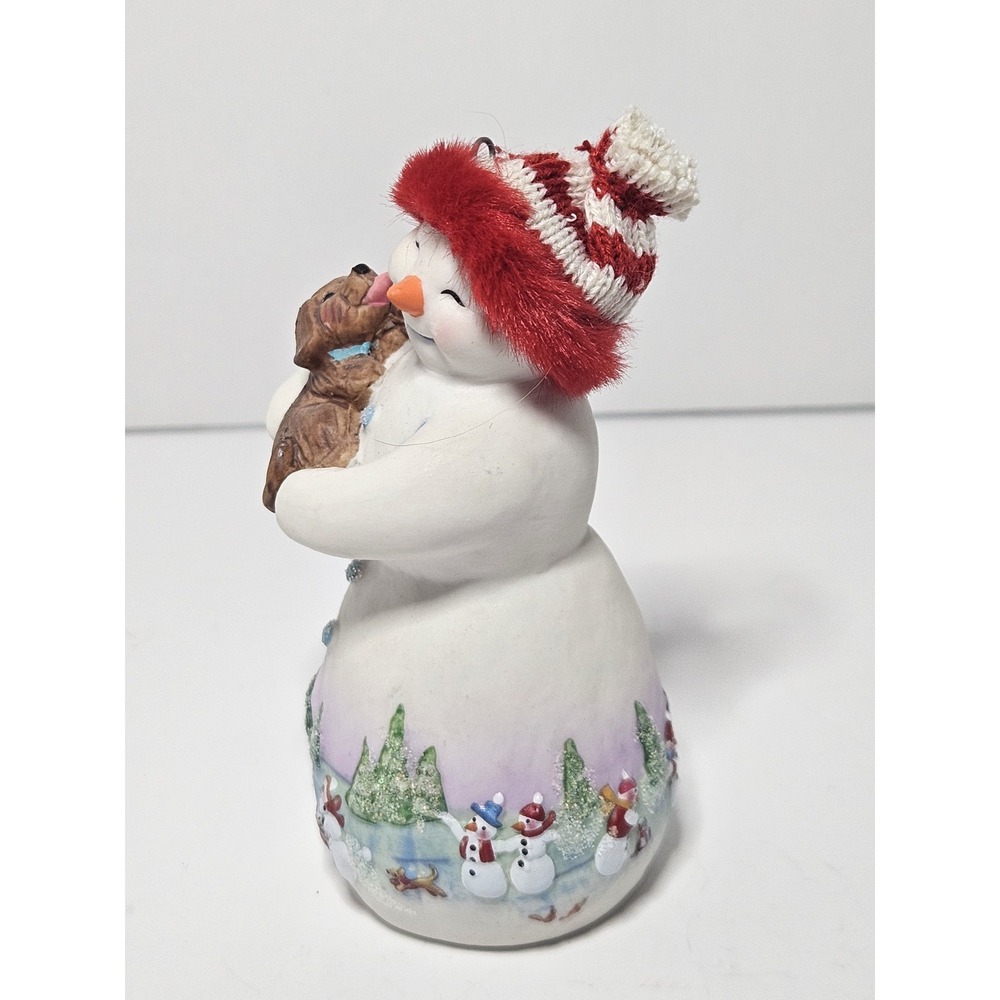 2022 Hallmark Keepsake Ornament Snowtop Lodge Special Edition Snowman Puppy Dog - Picture 6 of 10